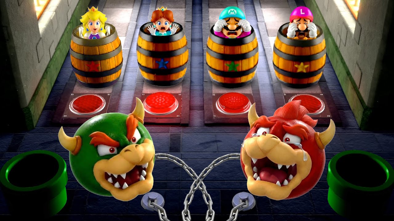 【マリオパーティスーパースターズ】夢の対決実現！ピーチ vs デイジー vs マリオ vs ルイージ 勝つのは誰だ 4K UHD (2160P)