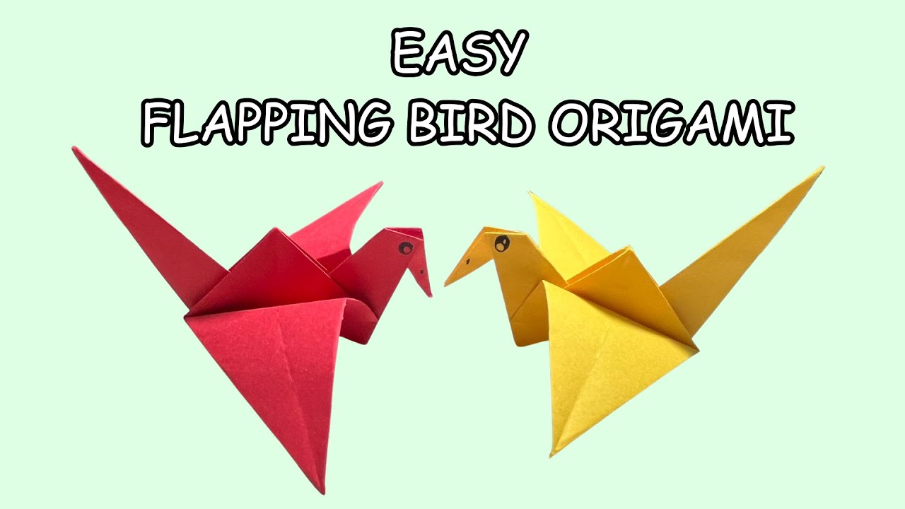 Easy Origami Bird That Can Flap Its Wings