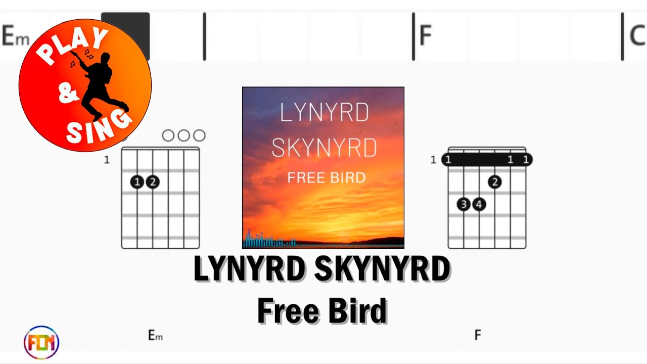 Lynyrd Skynyrd - Free Bird | Scrolling Guitar Chords & Lyrics