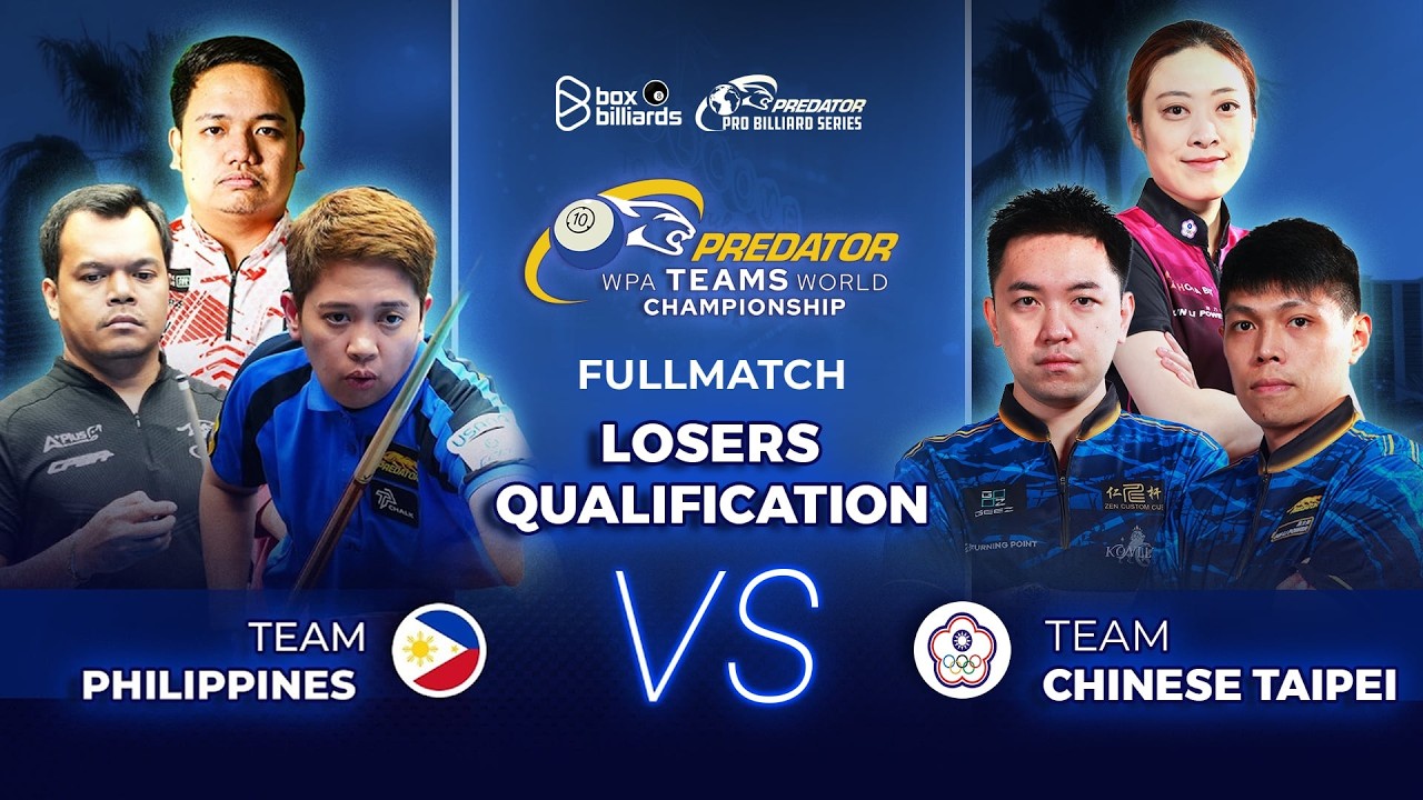 Round 1 | Team Philippines vs Team Chinese Taipei | Predator WPA Teams 10-Ball World Championship