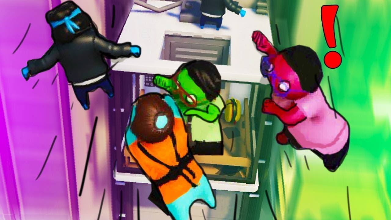 O ELEVADOR CAIU!! - GANG BEASTS