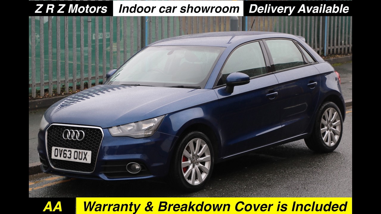 2013 63 Audi A1 1.4 TFSI Petrol Manual 5 Doors Blue, AA Warranty Included
