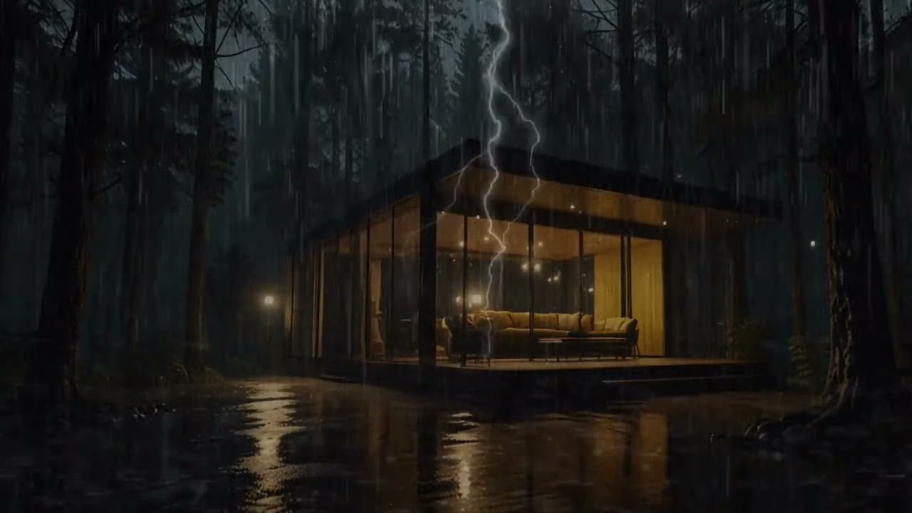 Cozy Rainy Night Ambience | Rain Sounds for Sleeping, Meditation & Calm