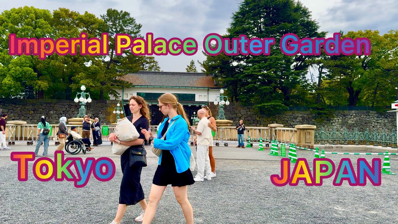 [4K] Walking around  JR Tokyo  / Imperial Palace Outer Garden / Hibiya Park. Tokyo, Japan.