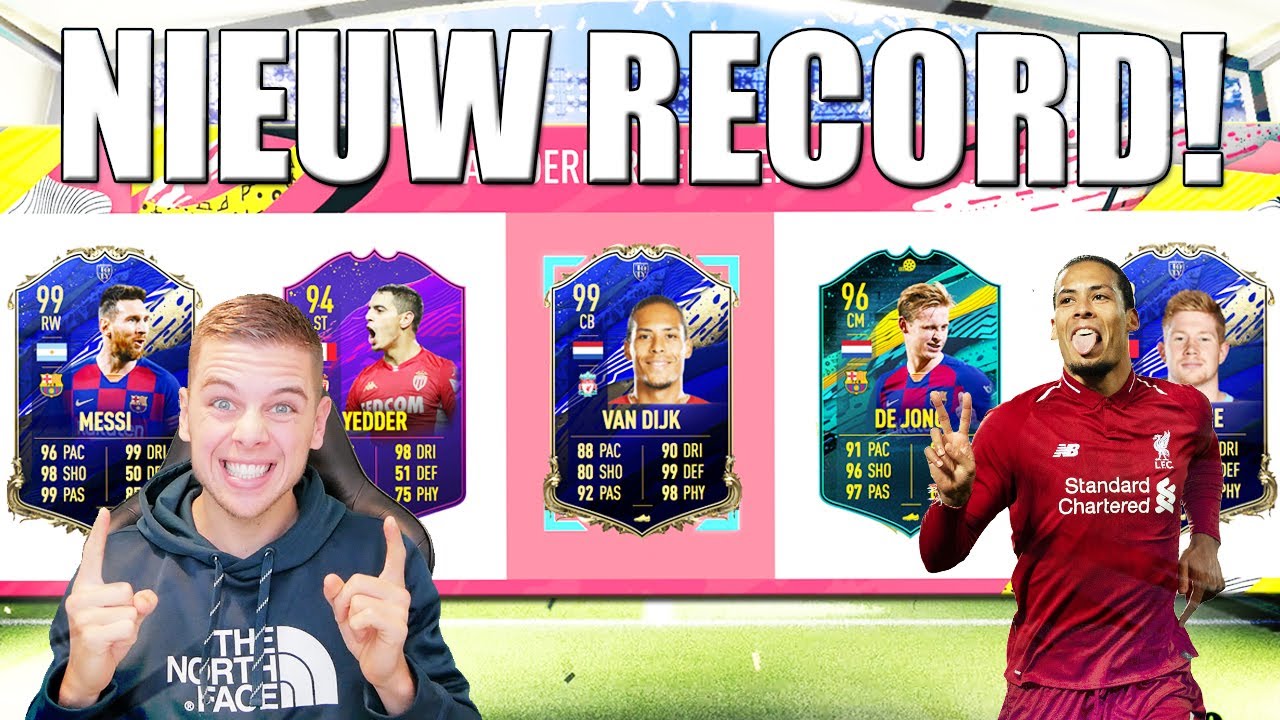 NIEUWE FUT DRAFT RECORD! MET 3 TOTY SPELERS!!