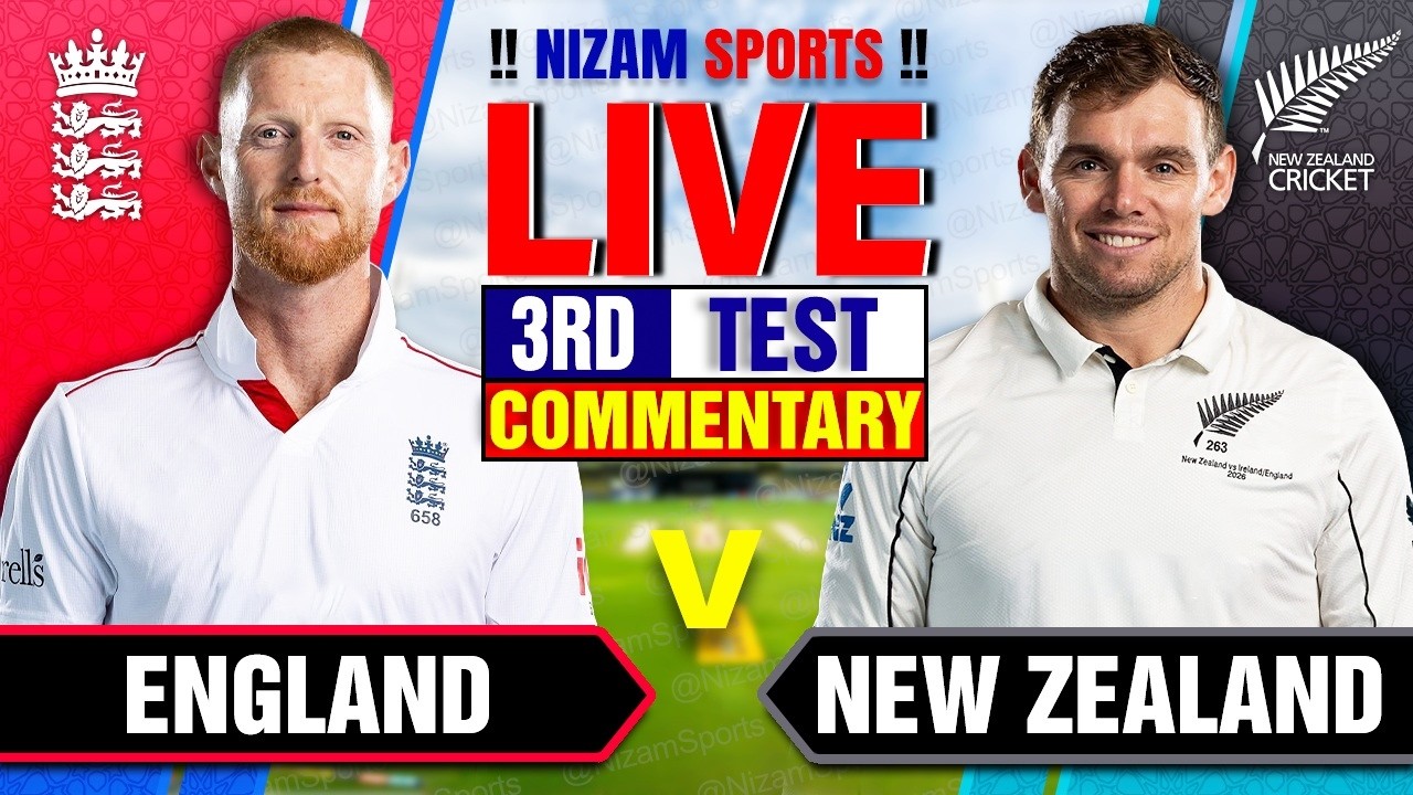 🔴Live: England vs New Zealand | 3rd Test | Live Cricket Score & Commentary