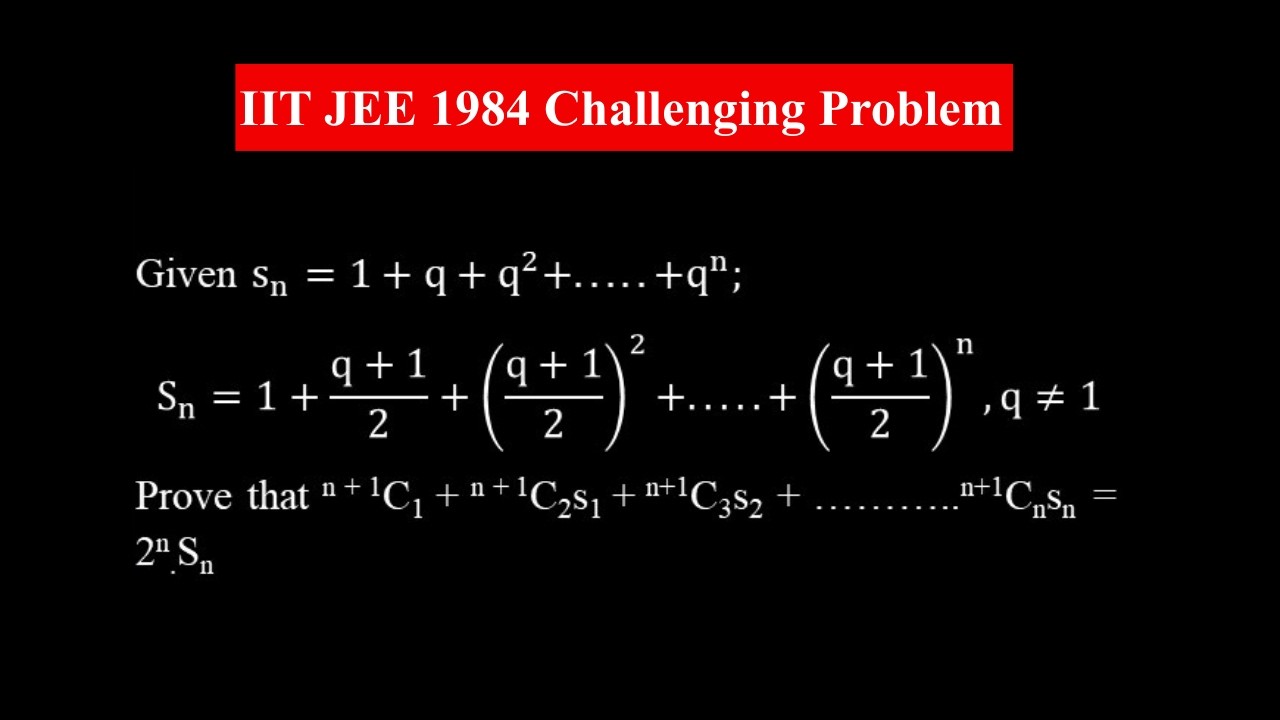 🔥Challenging Problem| IIT JEE 1984🔥| BINOMIAL THEOREM 🎯| VK Sir #jeeadvanced #jeeadvanced2026