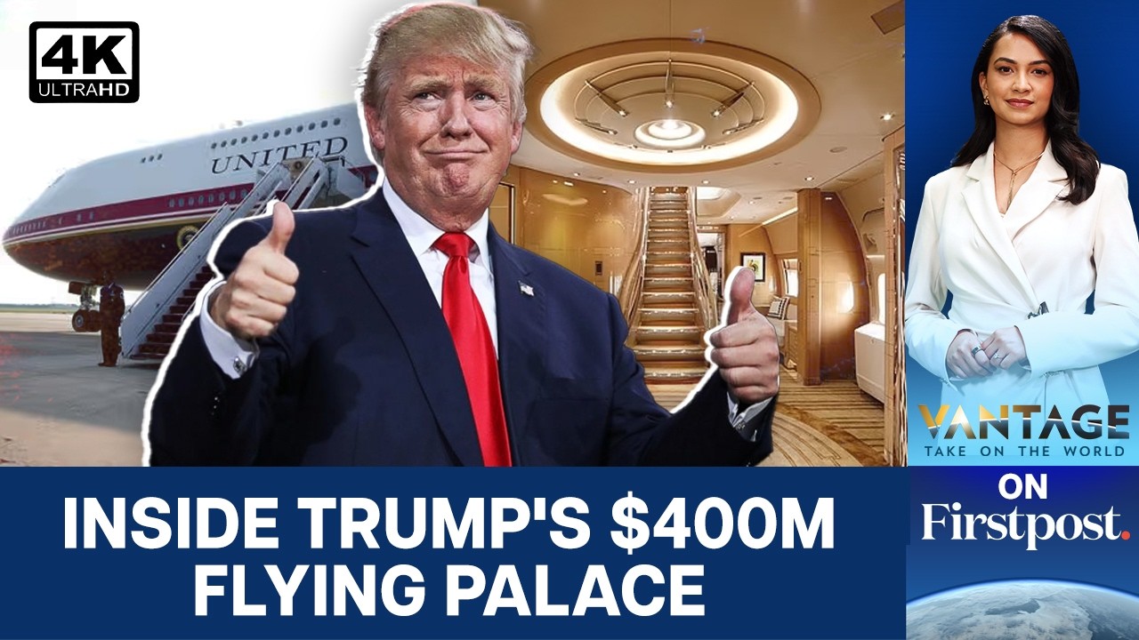Взгляните на Boeing 747 Дональда Трампа, подаренный Катаром | Vantage на Firstpost | N18G | 4K