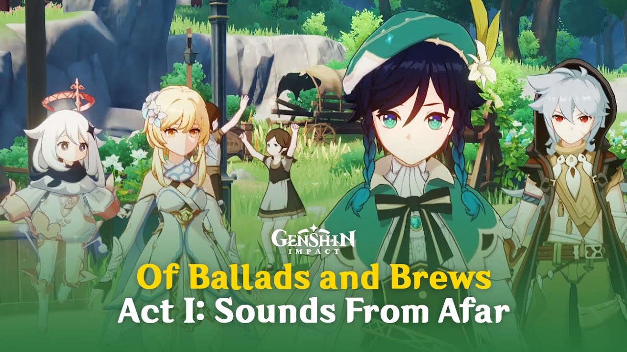 [JP/ENG] Of Ballad and Brews Day 1 Cutscene | Weinlesefest Genshin Impact 3.1