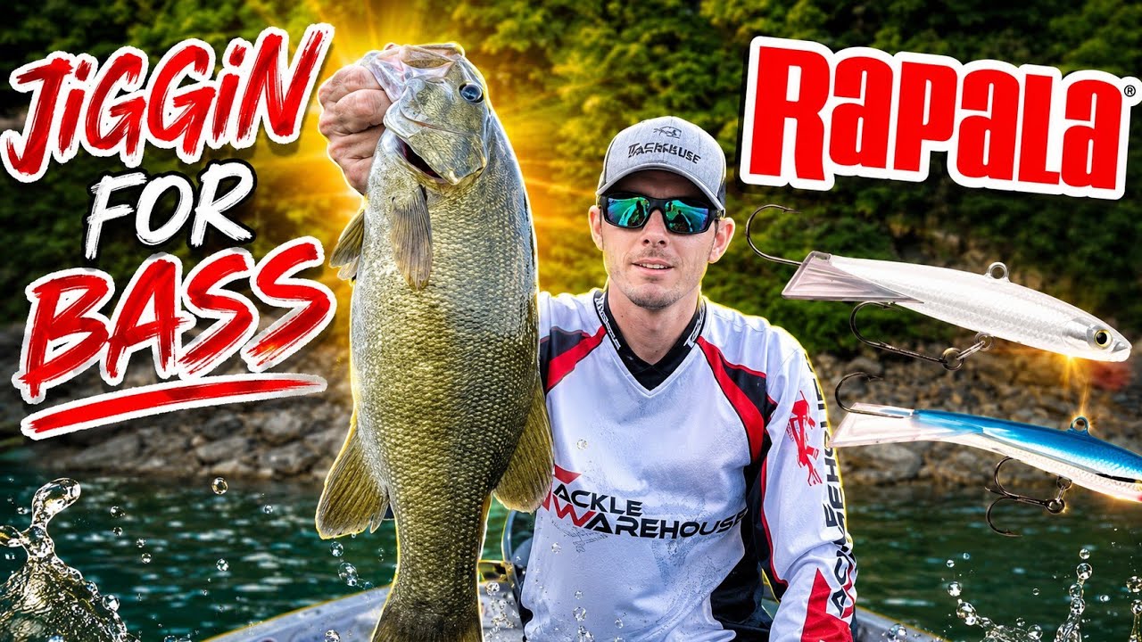 Deep Vertical Jigging for Suspended Bass!  Lures and technique at end (Yough Dam) #rapala #suspended