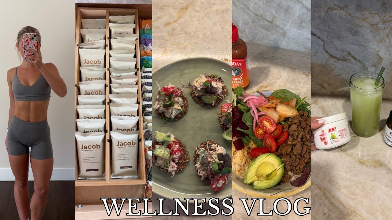 WELLNESS VLOG: daily movement, macro tracking, high protein meals + focusing on balance 