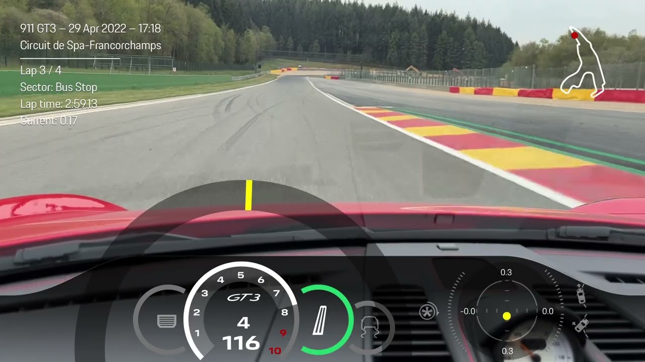 Spa - Porsche 911 991.2 GT3 lap