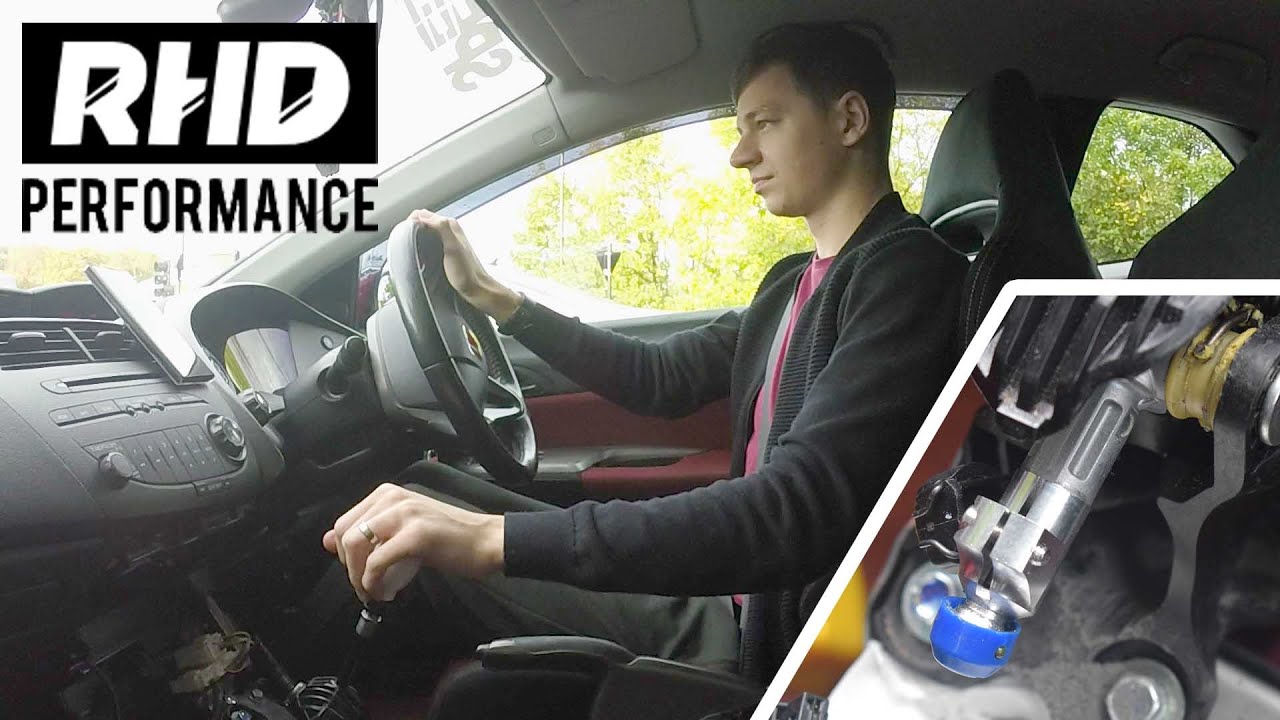 Установка адаптера короткой передачи для правого руля на Type R