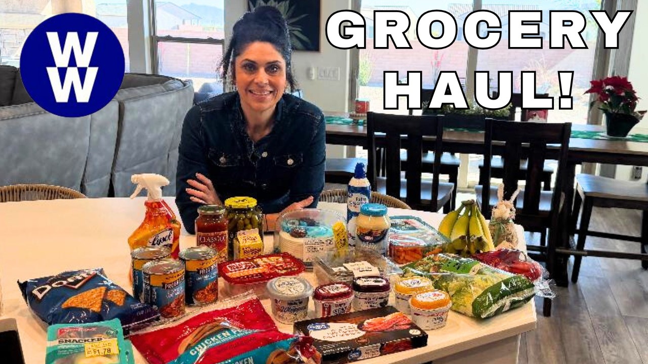 WW GROCERY HAUL FOR WEIGHT LOSS  FROM WALMART - WEIGHT WATCHERS POINTS INCLUDED!