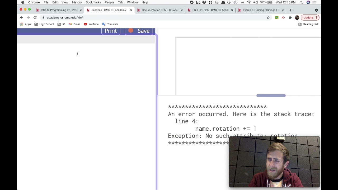 onStep() Introduction - CMU CS Academy 6.3.1 & 6.3.2