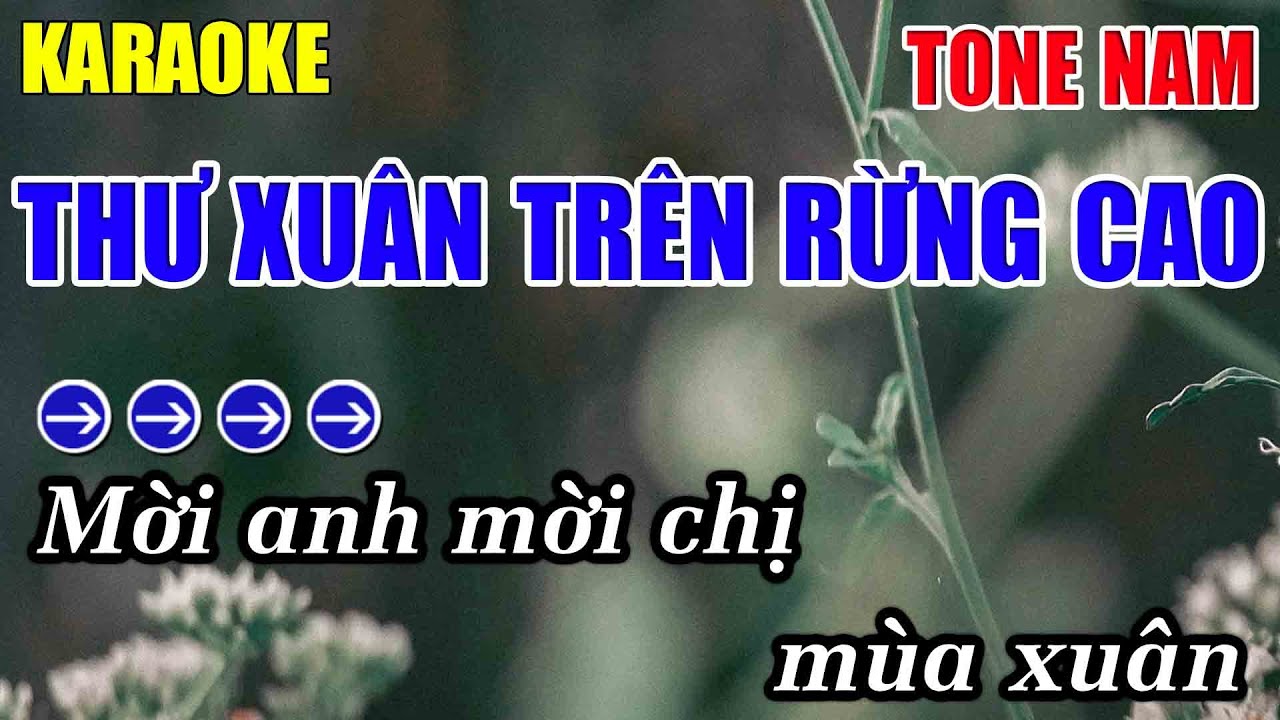 Thư Xuân Trên Rừng Cao Karaoke Tone Nam Karaoke Lâm Nhạc Sống 2026 - Beat Mới