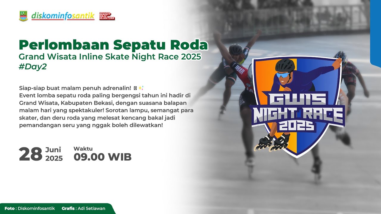 #LIVE Grand Wisata Inline Skate Night Race 2025 - Day 2