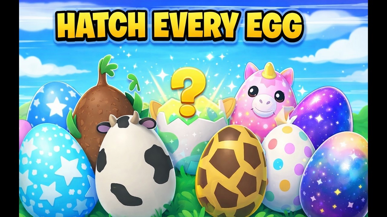 Hatching EVERY Egg In Adopt Me! (Roblox)