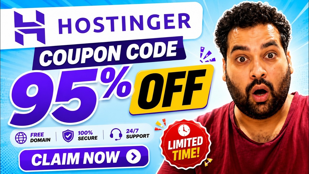Hostinger Coupon Code 2026: 95% Discount Coupon Code 🔥 Limited Time