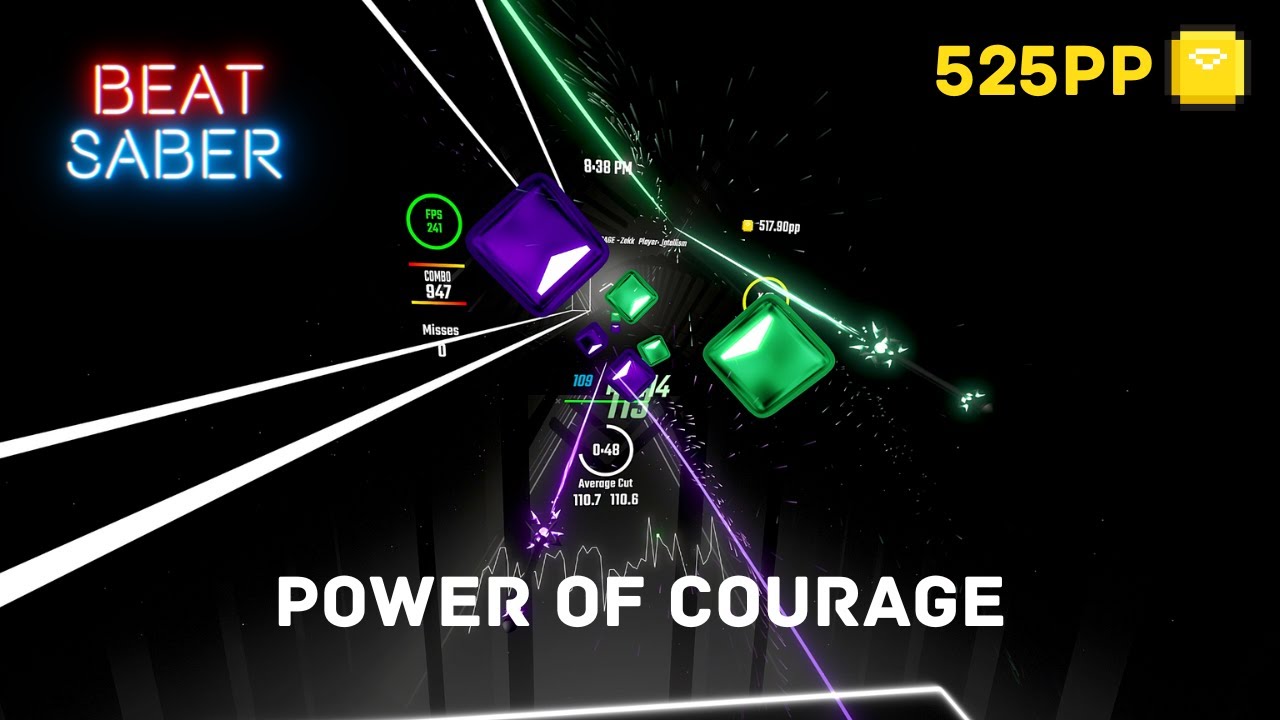 LOVE AND PEACE - 96.34% FC - POWER OF COURAGE - Beat Saber