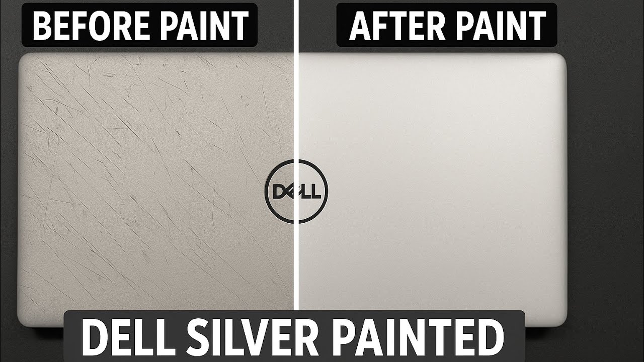 Dell Silver Full Paint Refurbished | Broken Parts Repaired | Before & After | Sharjah