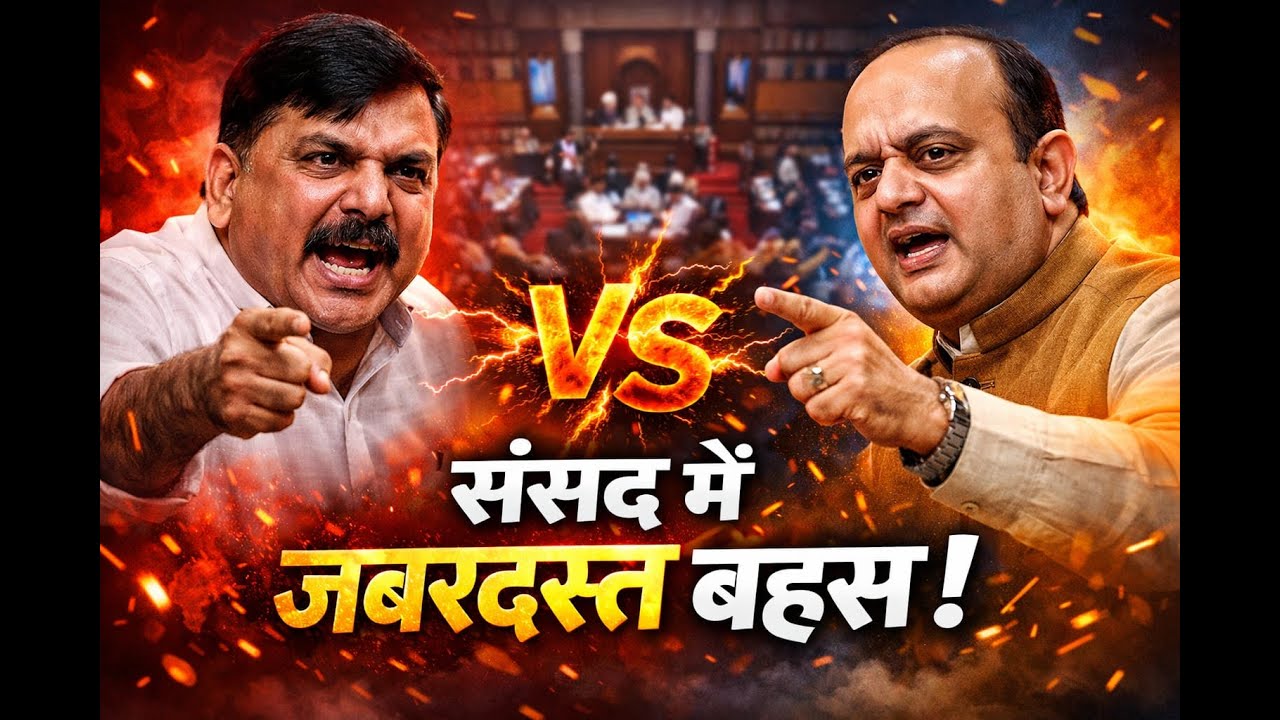 आम आदमी पार्टी के संजय सिंह और सुधांशु त्रिवेदी में जमकर बहस हुआ सदन में SANJAY VS SUDHANSHU TRIVEDI