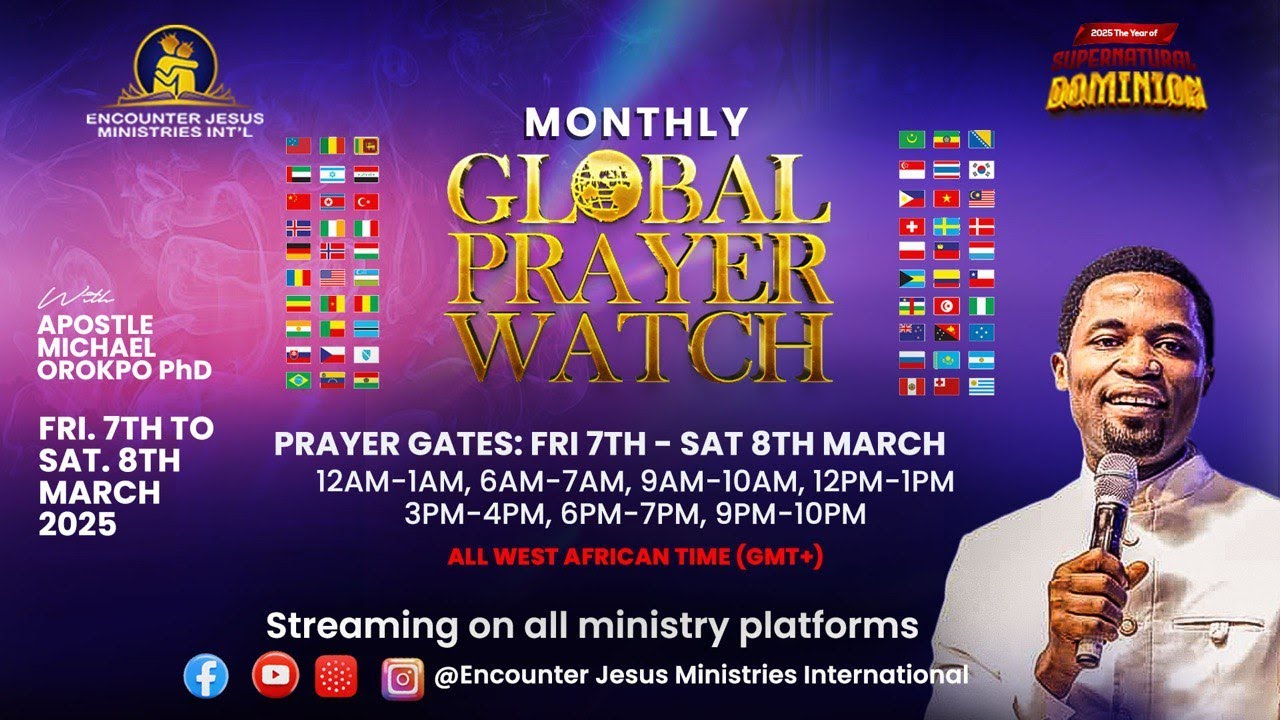 12AM PRAYER WATCH | GLOBAL PRAYER WATCH | 08.03.2025 | APOSTLE MICHAEL OROKPO