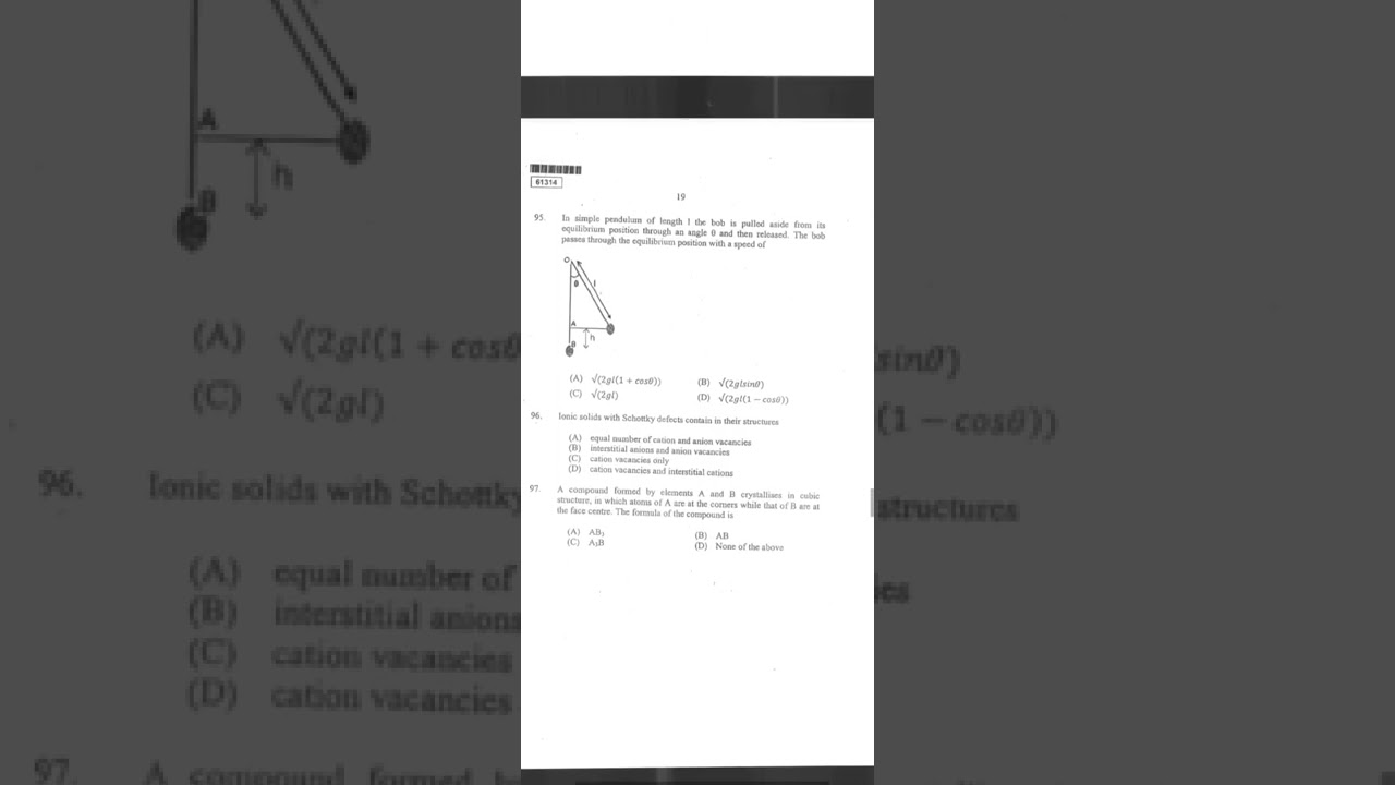 CUSAT CAT-MSc Physics- Previous year question paper