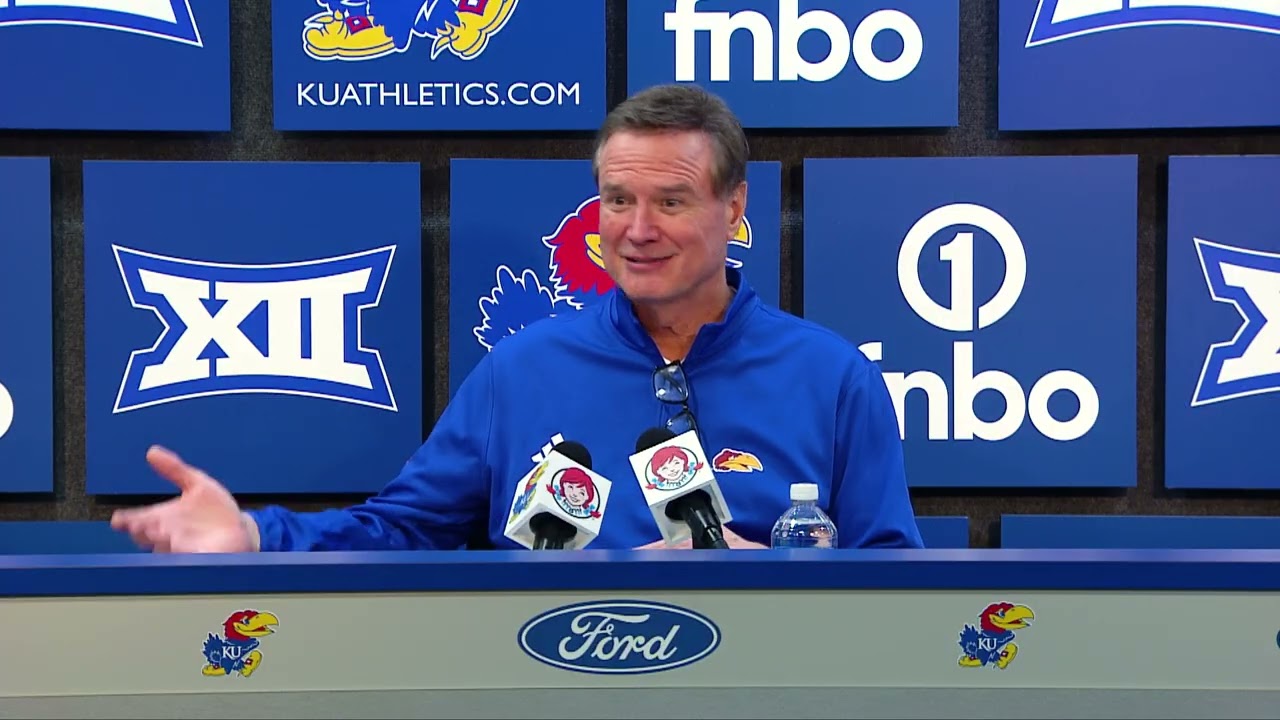 Главный тренер команды Kansas Jayhawks Билл Селф комментирует победу над баскетбольной командой H...