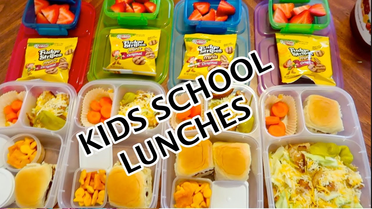 KIDS SCHOOL LUNCH IDEAS  K-7