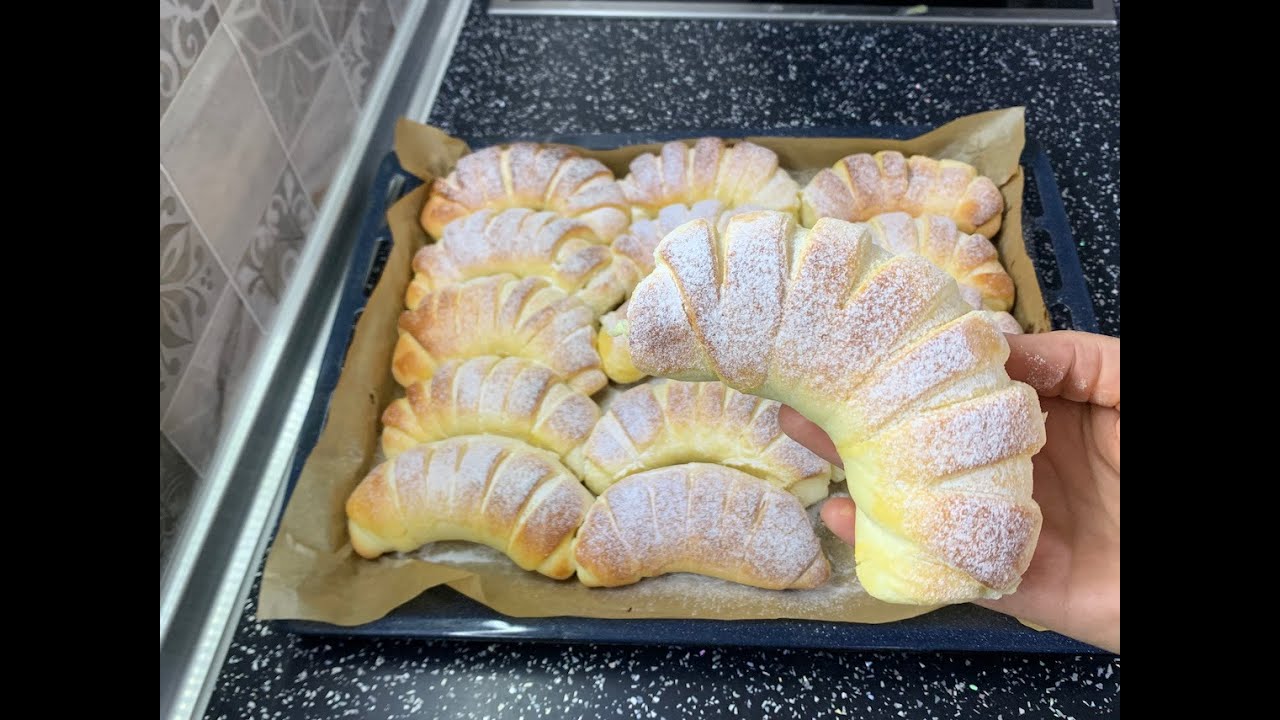 📢 Круассаны со сливками Быстрый и простой рецепт.... !!!