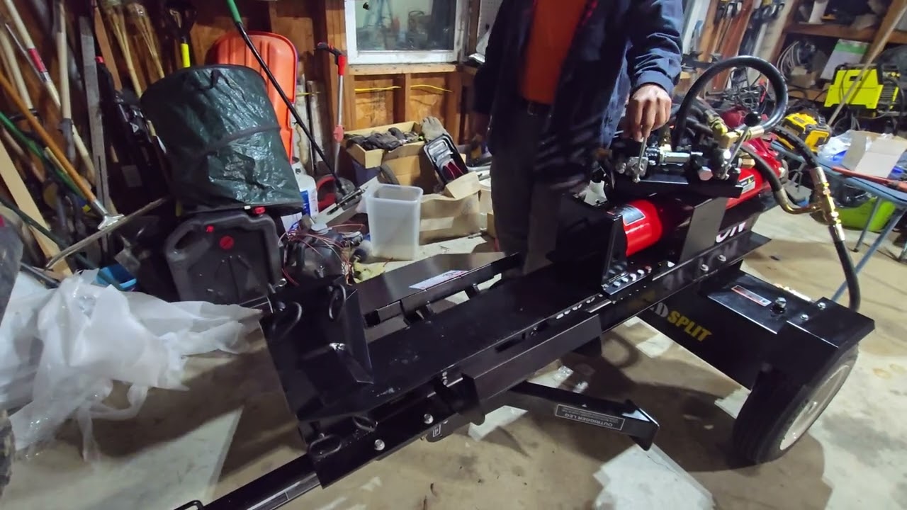 RuggedMade Log Splitter -  First Time Running (no splitting)