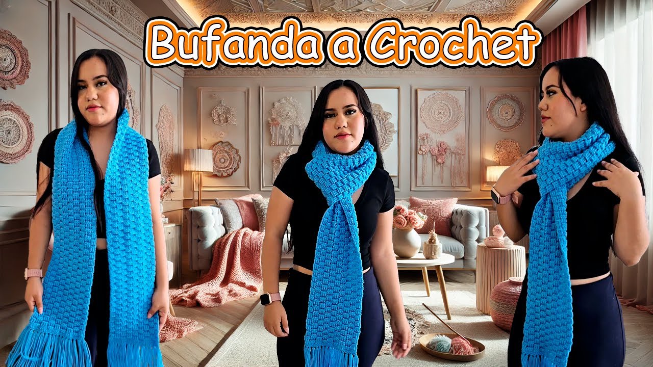 ¡Teje una Bufanda! 😱 Súper Rápido y Fácil para Principiantes