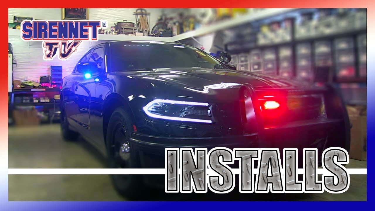 A 2019 Dodge Charger Police Patrol Vehicle Installation