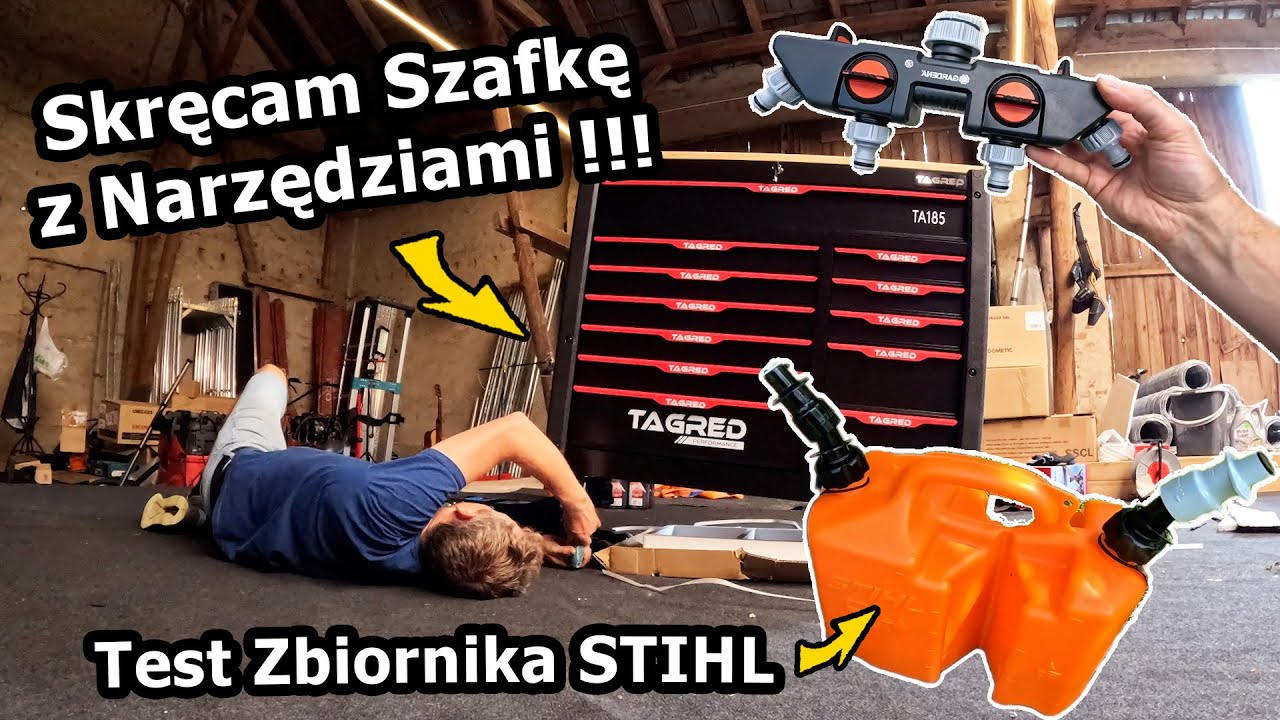 Szafka Narzędziowa na Gospodarstwie !!! - Bezpieczne Tankowanie Paliwa i Laser w Ogrodzie! #1066