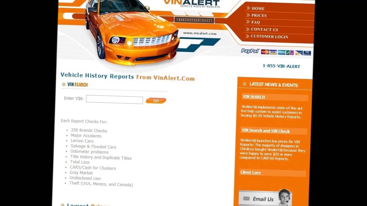 Vehicle History Report | VIN Car History