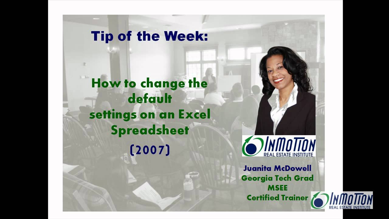 How to Change the Default Settings in Excel