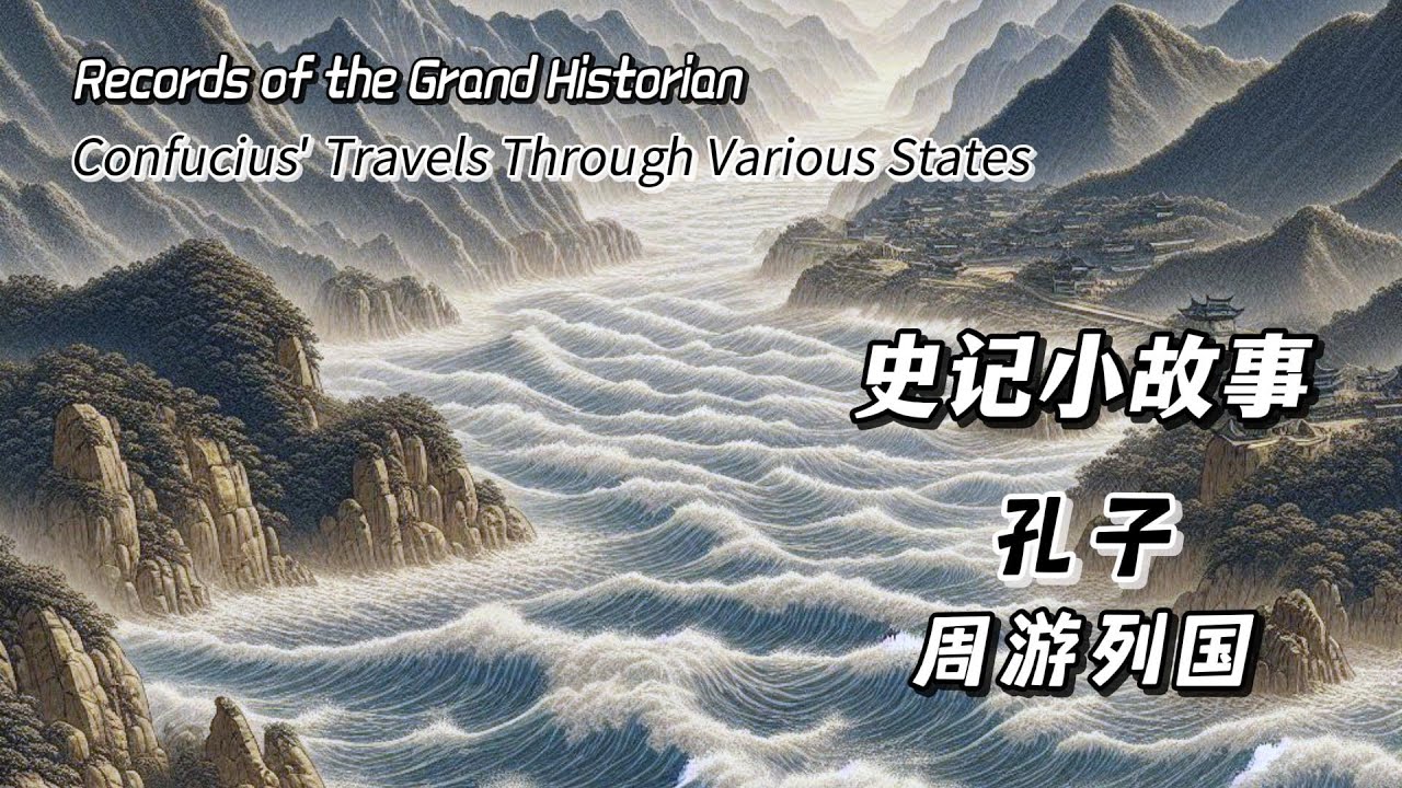 史记小故事027 孔子周游列国，Confucius' Travels Through Various States，English Subtitles