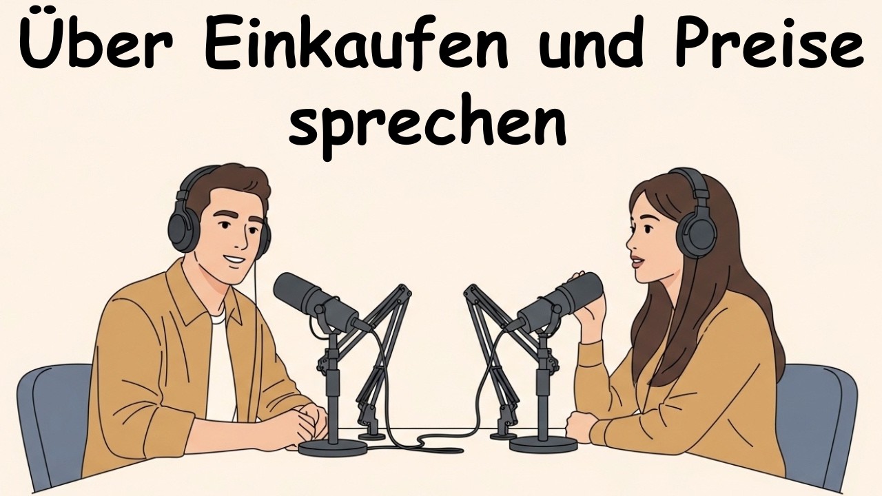 Podcast auf Deutsch B1–B2 | Über Einkaufen und Preise sprechen | German Listening Practice