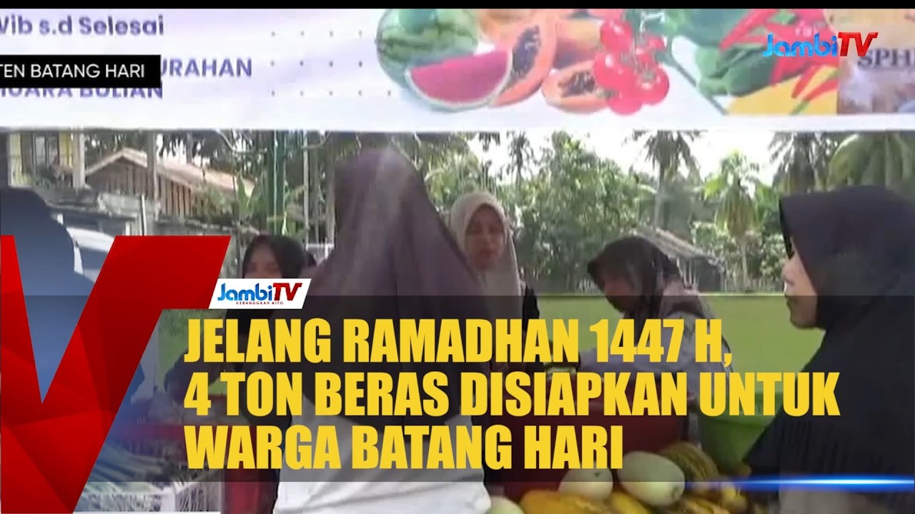 JELANG RAMADHAN 1447 H, 4 TON BERAS DISIAPKAN UNTUK WARGA BATANG HARI