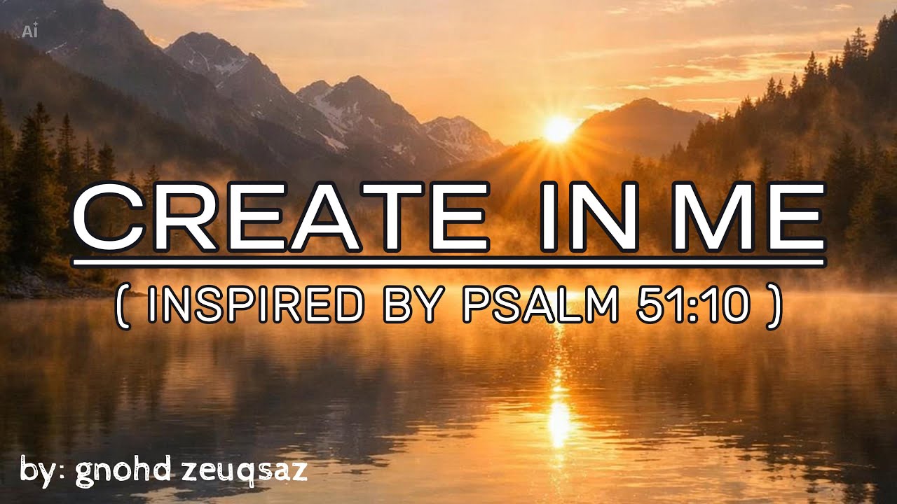 📖🎶 CREATE IN ME by Scripture & Song (Inspired by Psalm 