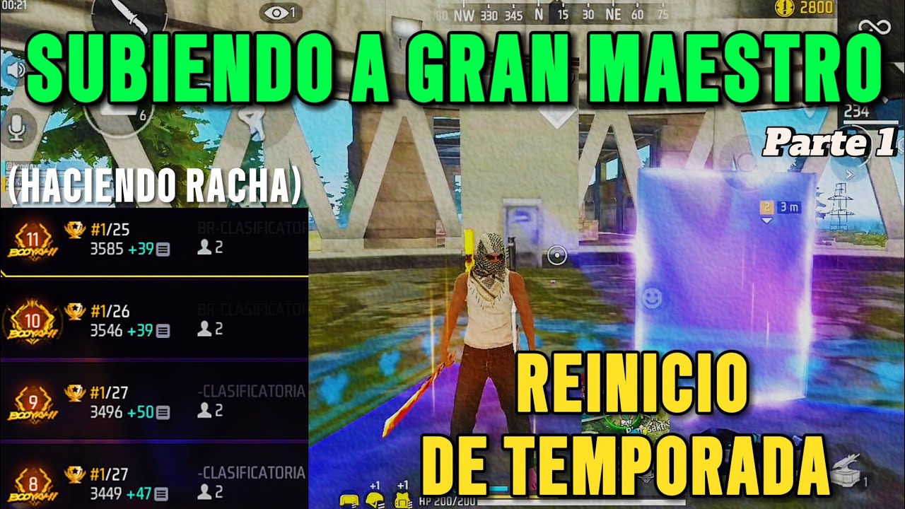 Como Ganar Tus Partidas En BR CLASIFICATORIA free fire REINICIO DE TEMPORADA