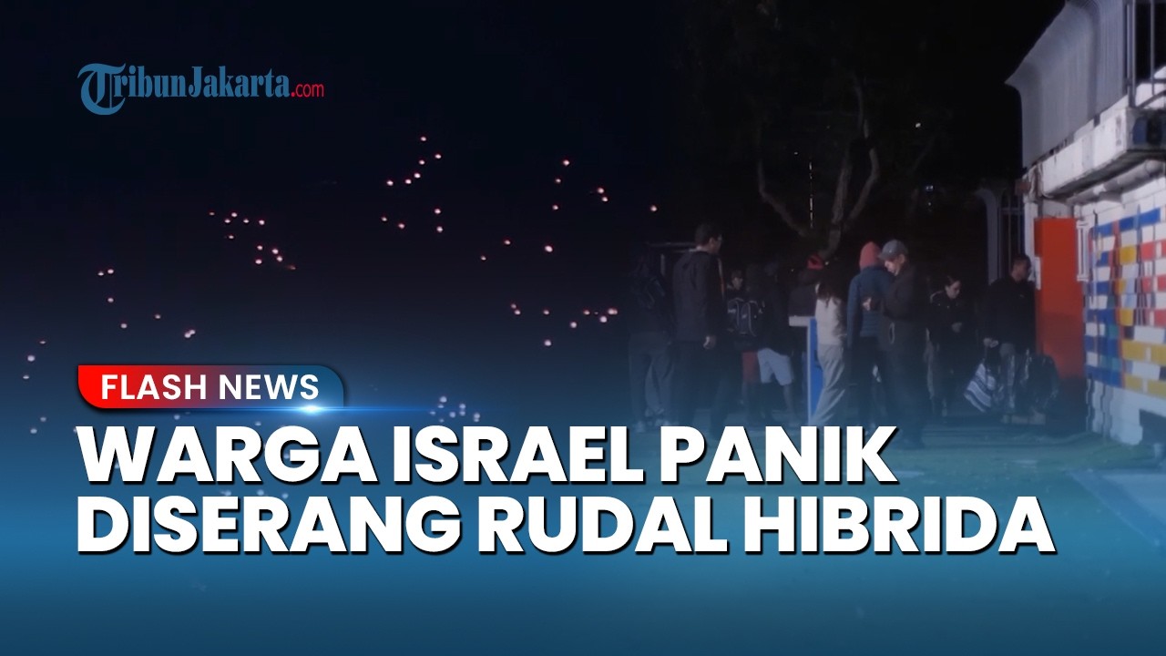 Mencekam! Tel Aviv Dihujani Bom Tandan Iran, Rudal Hibrida IRGC Paksa Warga Israel Masuk Bunker