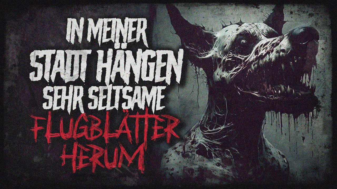In meiner Stadt hängen seltsame Flugblätter ◈ Creepypasta german Creepypasta Deutsch Horror Hörbuch