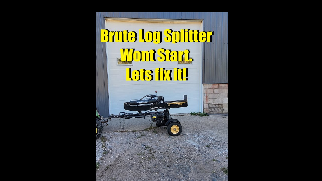 Дровокол Brute 30 тонн не заводится. Диагностика и ремонт двигателя Briggs & Stratton.