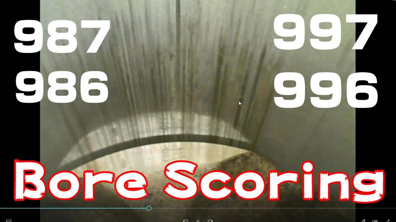 【Porsche】【What is Bore Scoring】ポルシェ996，997前期のエンジンピストンシリンダーの傷