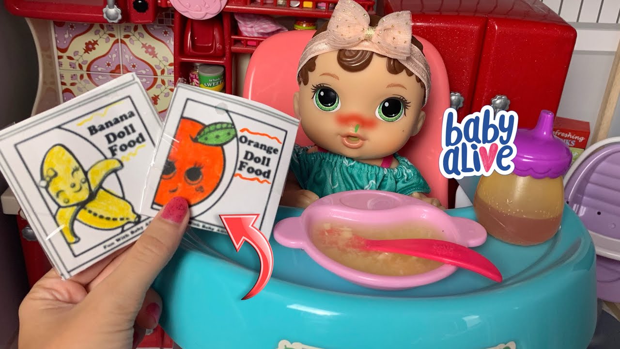 BABY ALIVE Zoe Feeding and Changing Night Routine 😴