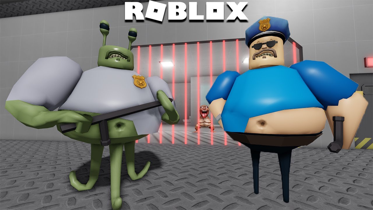 BARRY'S PRISON RUN! ALIEN BASE HARD MODE - Use All Items All Morphs Unlocked !!