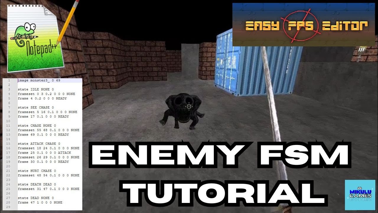 Enemy FSM (For Beginners) Easy FPS Editor Tutorial