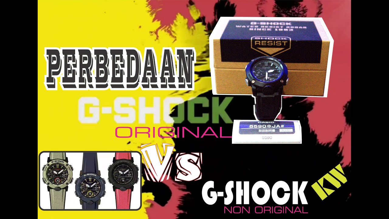Perbedaan G - Shock GA 2000 Original dengan G - Shock GA 2000 KW | Original Vs. KW